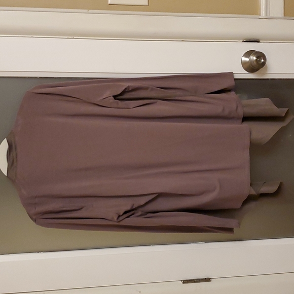 Brown Cardigan Sweater Open Front Sz M - Picture 5 of 5